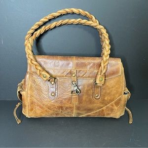 Aged Handmade Leather Tote